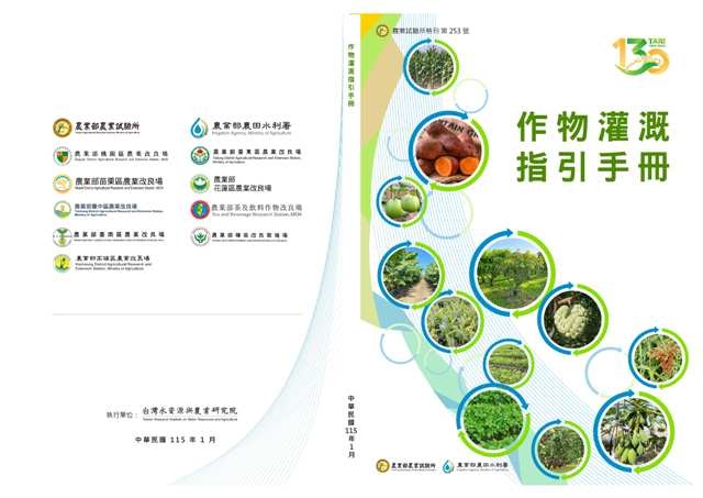種苗場撰寫的甜瓜灌溉指引已刊登於作物灌溉指引手冊中。