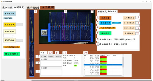 Using image recognition technology to assist seedling evaluation.