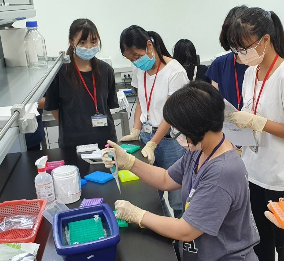 Training activities in the Bio-Open Lab.